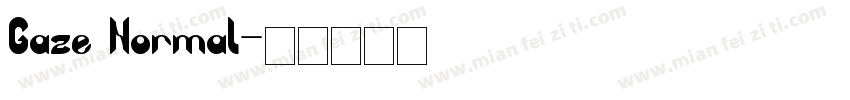 Gaze Normal字体转换